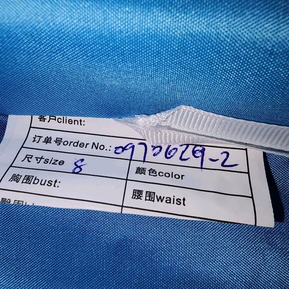 Set Of 2 Blue Chiffon Maxi Bridesmaid or Wedding Guest Dresses Size 8 And 10 NEW - Picture 16 of 16